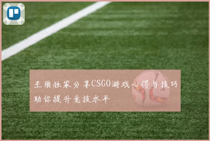 王丽独家分享CSGO游戏心得与技巧助你提升竞技水平